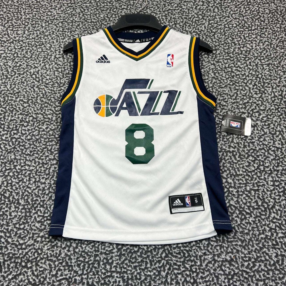Utah Jazz‎ Williams #8 Jersey Shirt Youth Small 8 Adidas NBA V-Neck New S